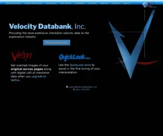 Velocitydatabank.com(Velocity Databank) Screenshot