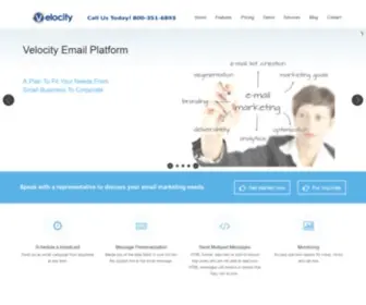 Velocitymarketingsoftware.com(Email Marketing Services with Velocity Marketing Software) Screenshot