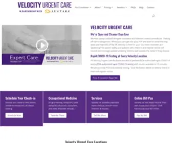 Velocityuc.com(Velocity Urgent Care) Screenshot