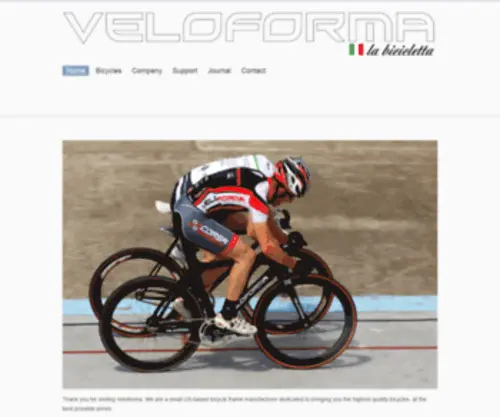 Veloforma.com(Veloforma Bicycles) Screenshot