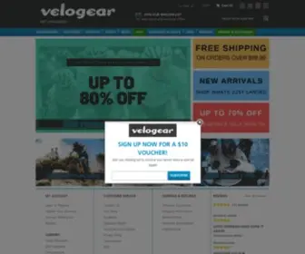 Velogear.com.au(Cycling Accessories) Screenshot