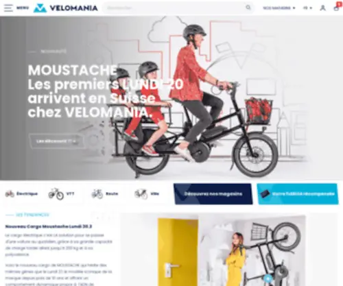 Velomania.ch(VELOMANIA Suisse : Vélo électrique) Screenshot