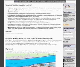 Velomap.org(Maps based on Openstreetmap) Screenshot