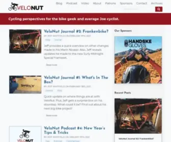 Velonut.com(For the bike enthusiast and everyday Joe cyclist) Screenshot
