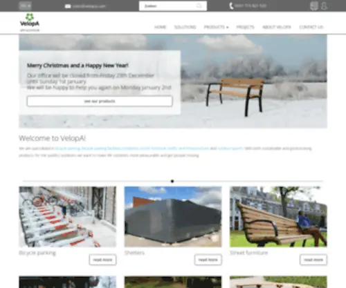 Velopa.com(Street furniture) Screenshot