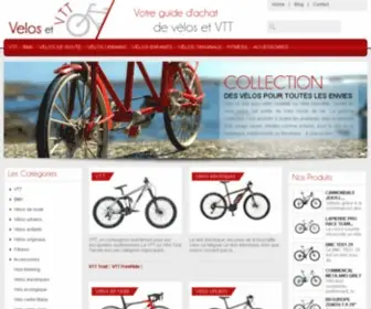 Velosetvtt.com(VELOS ET VTT: N°1 du Vélo de course) Screenshot