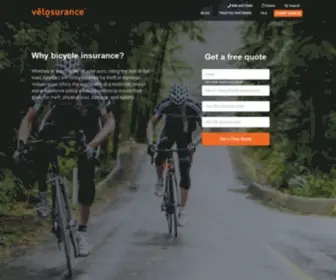Velosurance.com(Cyclist) Screenshot