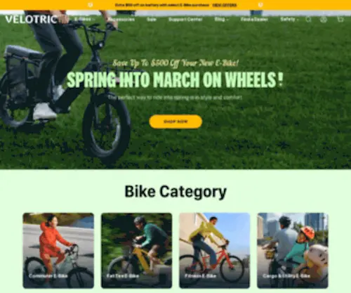 Velotricbike.com(Premium quality ebike that is accessible to everyone) Screenshot