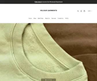 Velourgarments.com(Velour Garments) Screenshot