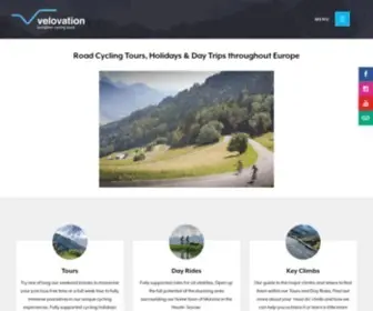 Velovation.co.uk(Road Cycling Tours & Day Trips in the French Alps) Screenshot