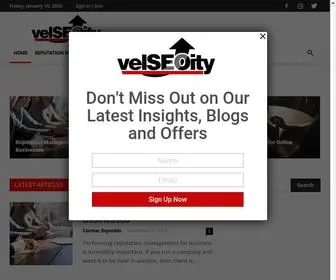 Velseoity.com(Reputation Management Agency and Blog) Screenshot