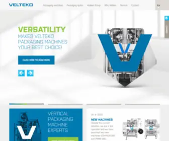 Velteko.de(Packaging machines Velteko) Screenshot