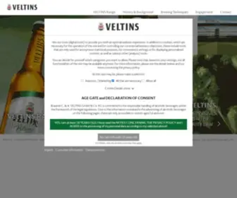 Veltins.com(VELTINS) Screenshot