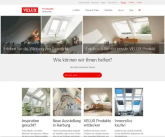 Velux.ch(VELUX Dachfenster) Screenshot