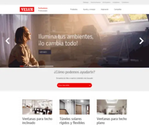 Velux.com.ar(Ventanas) Screenshot