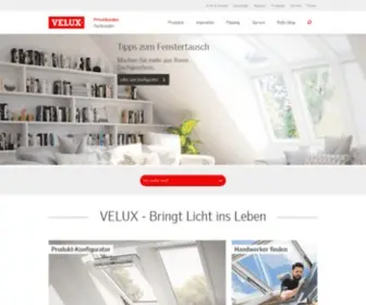 Velux.de(Dachfenster-Hersteller VELUX) Screenshot