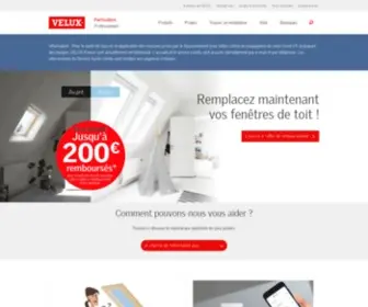 Velux.fr(VELUX est le leader mondial de la fenêtre de toit) Screenshot