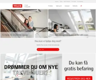 Velux.no(VELUX takvinduer) Screenshot