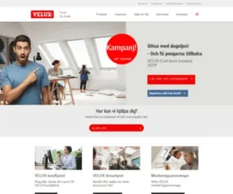 Velux.se(Takfönster) Screenshot