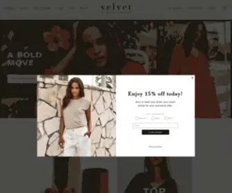 Velvet-Tees.com(Velvet by Graham & Spencer) Screenshot