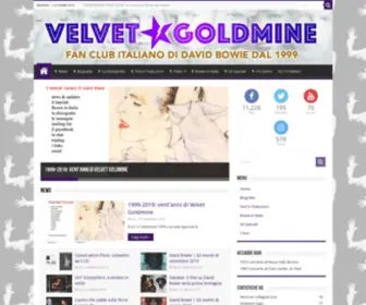 Velvetgoldmine.it(David Bowie Italia) Screenshot