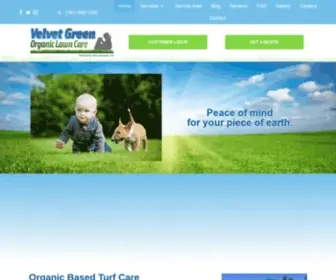 Velvetgreenlawn.com(Organic Lawn Care Wakefield) Screenshot