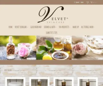 Velvetorganicskin.com(Natural and Organic Velvet Skincare) Screenshot