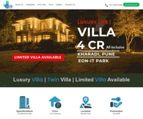 Velvetvillas.in(Velvet villa in kharadi Starts Rs) Screenshot
