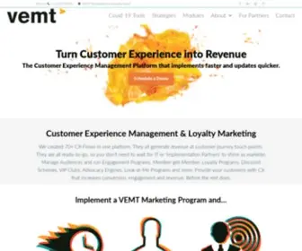 Vemt.com(The Experience & Loyalty Cloud) Screenshot