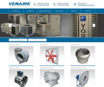 Venaire.com.pe(FABRICA DE VENTILADORES & EXTRACTORES INDUSTRIALES) Screenshot