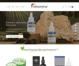 Venamine.com(Korean Skincare Products) Screenshot