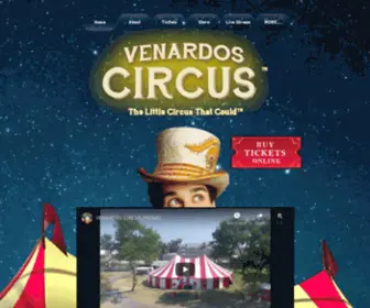 Venardoscircus.com(The Venardos Circus) Screenshot