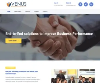 Venbus.com(Venus Business Solutions Pvt) Screenshot