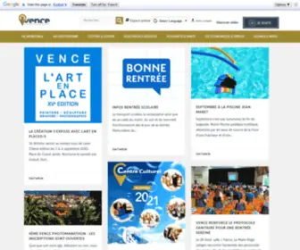 Vence.fr(Mairie de Vence) Screenshot