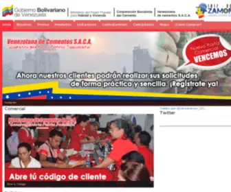 Venceremos.com.ve(Venezolana de Cementos) Screenshot