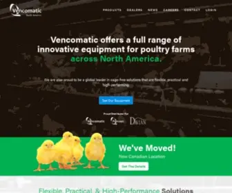 Vencomatic.ca(Vencomatic North America) Screenshot