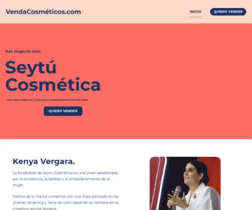 Vendacosmeticos.com(La empresa de más rápido crecimiento a nivel mundial de Cosmética y cuidado de la piel) Screenshot