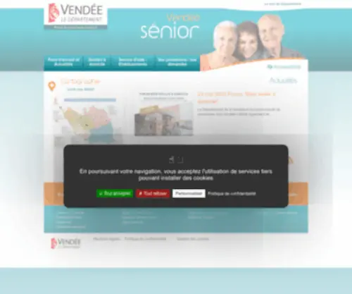 Vendee-Senior.fr(Vendee Senior) Screenshot