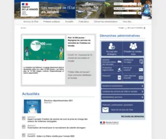 Vendee.gouv.fr(Vendée) Screenshot