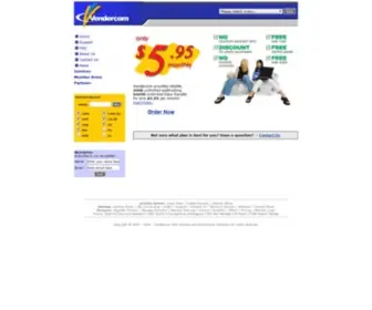 Vendercom.com(Vendercom offers a wide range of website hosting solutions) Screenshot