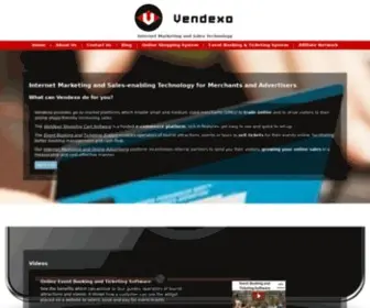 Vendexo.com(Grow online sales and brand awareness. Sell more online. Vendexo) Screenshot