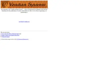 Vendian.org(Vendian Systems) Screenshot