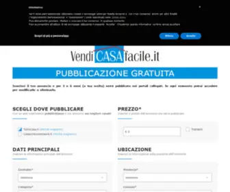 Vendicasafacile.it(Strumenti e servizi per vendere casa) Screenshot