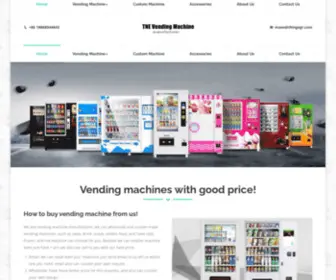 Vending-Machine-Manufacturers.com(Food Vending Machines Suppliers Company) Screenshot