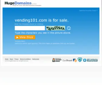 Vending101.com(Choosing the right domain name can be overwhelming. Our personalized customer service) Screenshot