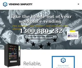 Vendingsimplicity.com.au(Vending Machine) Screenshot