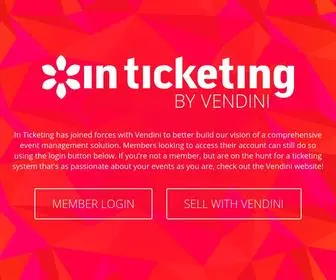 Vendini.com(Ticketing Software Management System) Screenshot