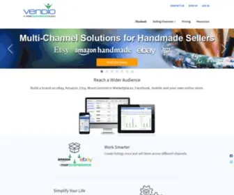 Vendio.com(Vendio offers a complete ecommerce software solution) Screenshot