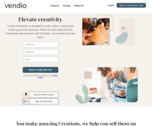 Vendiohandmade.com(Vendio Handmade Multi) Screenshot