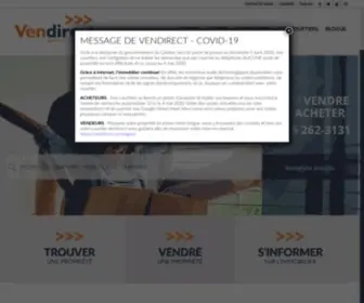 Vendirect.ca(Agence immobilière) Screenshot